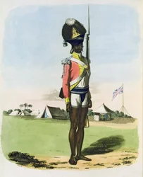 Een Naigue van het Bombay Bataljon, plaat 28 uit 